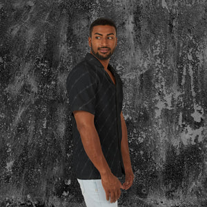 Jagged Short Sleeve Button Up