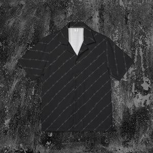 Jagged Short Sleeve Button Up
