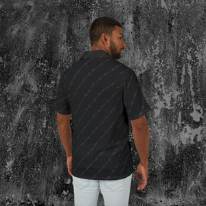 Jagged Short Sleeve Button Up
